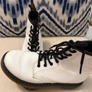 Dr. Martens Black and Yellow Boots
